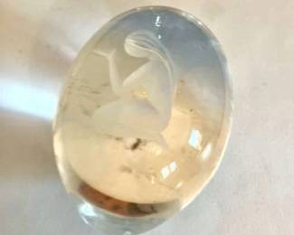 Paperweight with Kneeling Woman
