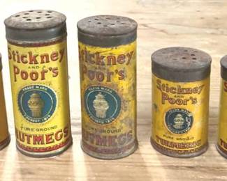 "Stickney & Poor's" Tins