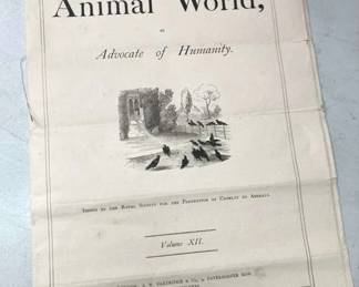 Large Pamphlet 'The Animal World", Advocate of Humanity
