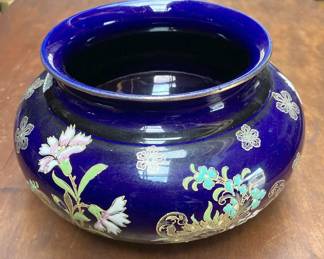 Beautiful As Found Porcelain Planter Signed B.F.K.
