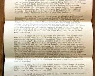 Fascinating Letter about "Shocked" Southbridge, Mass.
