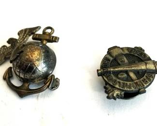 Two (2) Navy Pins
