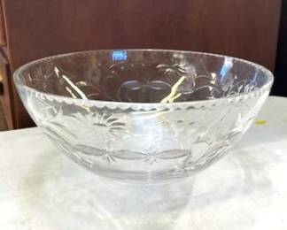 Stunning 10" cut Glass Bowl
