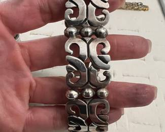 Beautiful Taxco Sterling Bracelet