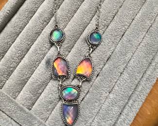 Rainbow Opal Necklace
