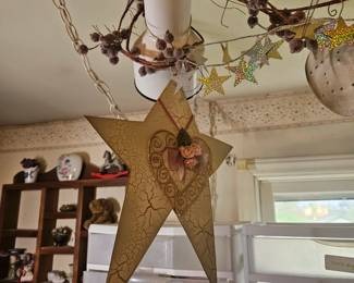 In craft room..look up. Hand crafted items