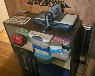 Located in very back room with lots  of other stamps, stamp pads, and craft corner cutters