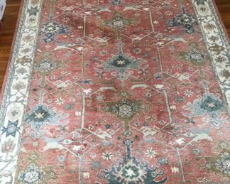 9 x 12  Wool Tufted Rug, India,  clean & in great shape. 