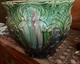 Pottery Glazed flower pot