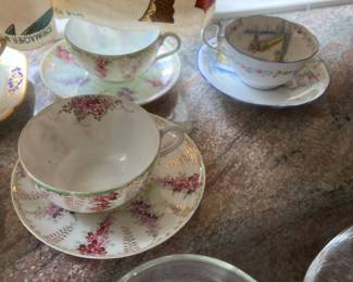 Excellent selection of dainty cups and saucers