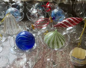 Hand blown glass Christmas Ornaments