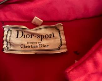 Vintage Dior sports red jacket