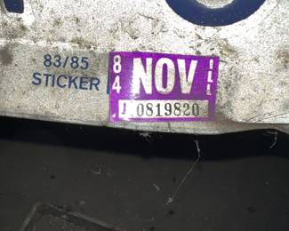 Has been in this garage since 1984