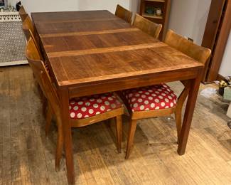 Heywood Wakefield Table with six chairs
