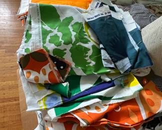 Great selection of quilters fabric including marimekko's  from the 1970's