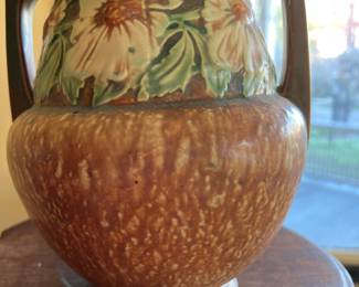 One of Two Roseville vases