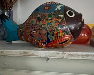 Hand painted souvenir fish