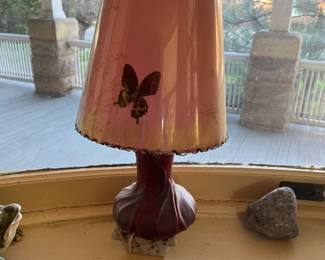 VanBriggle Philodendron Lamp with original shade