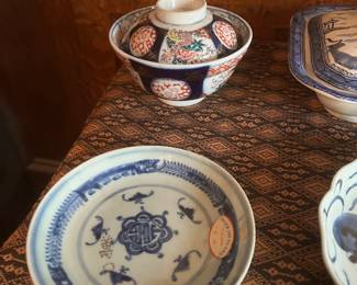 Asian china and pottery pieces