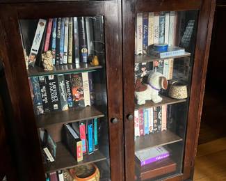 Bookcase and contents
