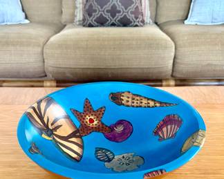 Janice Childs painted bowl Key West