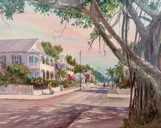 Original Irma Quigley watercolor painting 