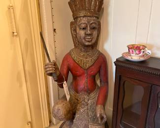 Carved Wood Indonesian Figure