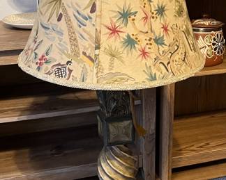 Lamp with custom shade