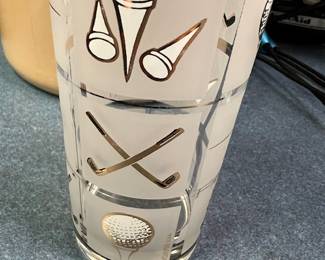 Golf themed drinking glasses