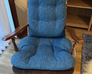 Adult rocker with cushions