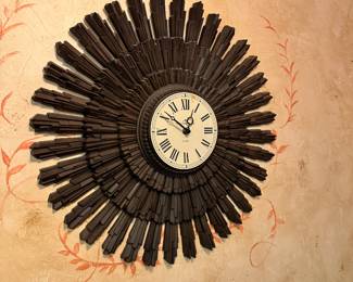 Syroco Sunburst Clock
