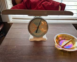 Baby Scale, Cabbage Patch Doll, Carnival Glass