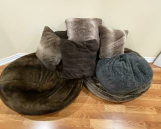 Restoration hardware beanbags and pillows