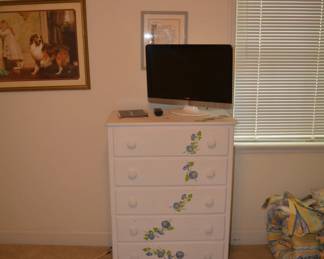 solid wood painted dresser