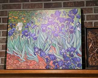 Irises Van Gogh wall art print