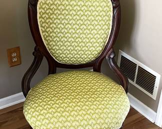 Antique Victorian upholstered chair