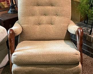 Vintage upholstered platform rocker