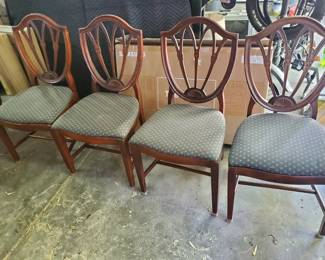 Shield back set of chairs
