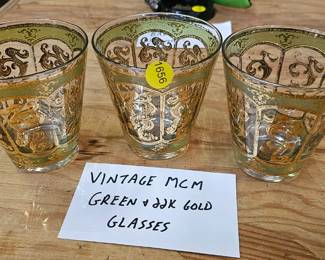 VINTAGE MCM GREEN GLASSES