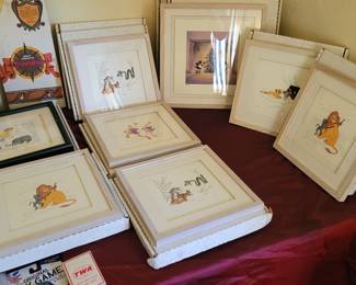 Disney framed special edition animation