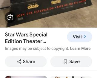 Example of the extra large standee available