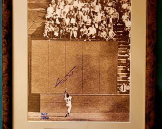 Signed Willie Mays photo