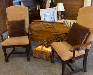 Great looking fireplace arm chairs $24 each