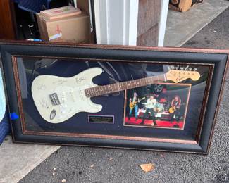 LAZER Autographed Rolling Stones guitar- not by their hand