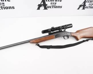 Make: NEW ENGLAND FIREARMS
Model: Handi Rifle
Caliber: .223 REM
Action: Break
Barrel: 22
Bore: Shiny
Serial # 205280
Condition: Very Good
The New England Handi-Rifle is a single-shot break-action rifle chambered in 223 Rem. Rugged and accurate, this rifle is made to perform even in harsh environments and extreme weather. This rifle features a 22” barrel and is fitted with a scope.. The rifle is in excellent condition and is sold with a soft fabric case.