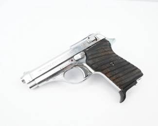 Make: Armi Tanfoglio
Model: GT 32
Caliber: .32 AUTO
Action: Semi
Barrel: 4
Bore: Very Good
Serial # C74858
Condition: Excellent
This is a Tanfoglio GT32 with nickel finish chambered in 32 Auto. Makes for the perfect Italian pocket pistol. This pistol features import stamps. This pistol is in very good condition showing normal signs of use and wear. 