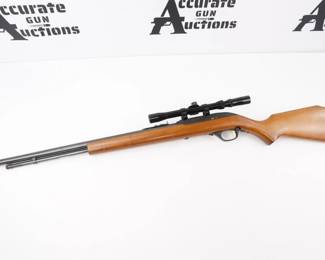 Make: MARLIN
Model: 60
Caliber: .22 LR
Action: Semi
Barrel: 21.5
Bore: Shiny
Serial # 5152447
Condition: Very Good
The Marlin Model 60, also known as the Marlin Glenfield Model 60, is a semi-automatic rifle that fires the .22 LR rimfire cartridge. Featuring a JM Stamped Barrel, This Rifle is in very good condition showing normal signs of use and wear.