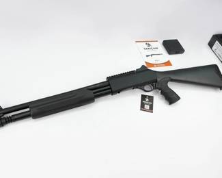 Make: Saricam
Model: PA-4
Caliber: 12 GA
Action: Pump
Barrel: 18.5
Bore: Minty
Serial # 694-H23PT-1071
Condition: Excellent
This new in the box Saricam PA-4 Pump Action shotgun is ready for the woods or the range. This 12GA Shotgun Features a 18.5 Barrel, Pistol grip stock and holds 5 Rounds. As with all Saricam shotguns, this firearm comes with eyes and ears and a 1 year manufacturers warranty. 