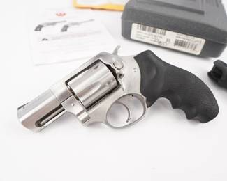 Make: Ruger
Model: SP101
Caliber: .357 Magnum
Action: DA
Barrel: 2
Bore: Minty
Serial # 575-82776
Condition: Excellent
The Ruger SP101 is a series of double-action revolvers produced by the American company Sturm, Ruger & Co. The SP101 is a small frame and all-steel-construction carry revolver. This Revolver Is in excellent condition With a minty Bore which appears unfired. Comes with a factory case and grips. 