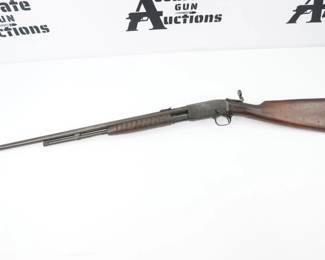 Make: Remington Arms
Model: 12-A
Caliber: ,.22S/L/LR
Action: Pump
Barrel: 22
Bore: Good
Serial # 619696
Condition: Very Good
The Model 12 is chambered in .22 Caliber Rimfire and accepts Short, Long, and Long Rifle cartridges, with a tubular magazine capacity of 14, 11, and 10 rounds respectively. S Grade variants of the rifle are chambered for the proprietary .22 Remington Special cartridge, which is functionally identical to the .22 Winchester Rimfire cartridge. This Rifle is in Good shootable Condition Showing signs of use and wear. 